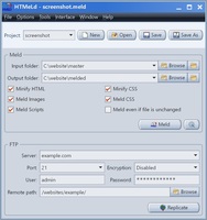 Screenshot of the main interface
