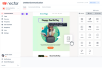 Screenshot of Nectar Comms, which helps recognize great work, boost engagement, and reinforce core values while keeping employees connected. Users can design and send branded emails, share updates, and manage internal newsletters to keep your team informed and inspired.