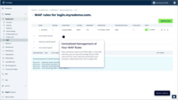 Screenshot of WAF Rule Overview