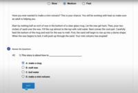 Screenshot of Reading assessments