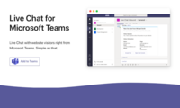 Screenshot of Live Chat for Microsoft Teams