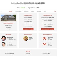 Screenshot of Renter Insight Resident Detail