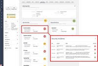 Screenshot of Real-time insights into vendor risks through integrated Cyber & Business Monitoring, which ingests more than 200 sources of risk intelligence to inform risk scoring and assessments.
