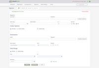 Screenshot of Create New Migration, Migrate your mail from any Provider to Posta. We also Offer Free Email Migration