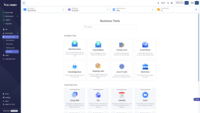 Screenshot of the Business Tools Page