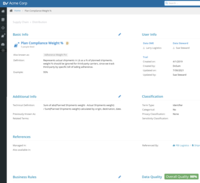 Screenshot of Rich metadata model with user-friendly interface