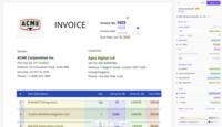 Screenshot of Invoice Processing Automation