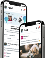 Screenshot of Engage4 Mobile App Feed Example