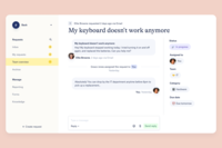 Screenshot of Answer requests directly in the Back app