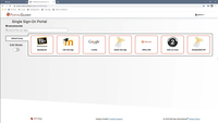 Screenshot of PortalGuard Single Sign-on Jump Page