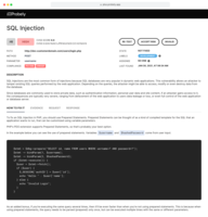 Screenshot of Vulnerability detail