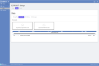 Screenshot of the interface to upload business content