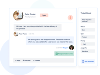 Screenshot of an automated workflow, used to route support tickets based on topic, issue or intent and improve customer service.