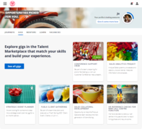 Screenshot of FuelMarketplace™ is an internal talent marketplace that supports redeployment, gigs, employee mobility, and agile career growth.