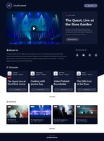 Screenshot of Client events dashboard example