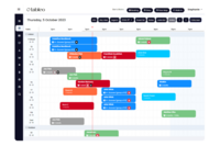 Screenshot of the bookings diary.