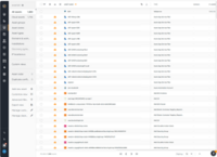 Screenshot of the Inventory, which is the centralized hub for all discovered assets in an environment. Here, users can navigate through assets, perform actions like rescanning, editing, or deleting assets, and manage relationships between them. Default groups, sorting options, and tailored views can be used to locate and organize specific assets of interest.