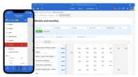 Screenshot of Finances and Time tracking