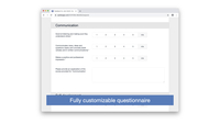 Screenshot of Customizable surveys
