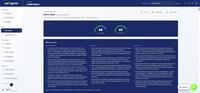 Screenshot of Audit report: a GEO score and an SEO score for the site, with the findings split into main problems, quick wins and next steps.