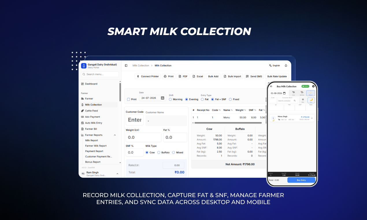 Screenshot of Smart Milk collection