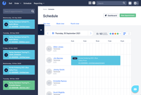 Screenshot of Blackpurl's Schedule Experience