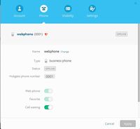 Screenshot of Call directly from the browser, for free, using WebRTC