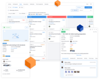 Screenshot of Gauss Box Projects business solution is a tool for planning, organizing, and tracking all projects within organizations.