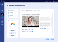 Screenshot of More flexibility with one-way video interview