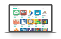 Screenshot of Apps to personalise and amplify the data analysis capacity with Energy Apps Market can be installed