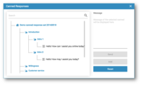 Screenshot of Canned Responses