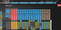Screenshot of Shift plan
