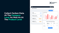 Screenshot of where to collect Carbon Data at the Company as well as Product Level