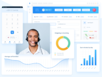 Screenshot of Kavkom, multifunctional, intuitive and efficient professional VoIP telephony solutions.