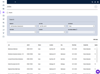 Screenshot of where to filter and search jobs.