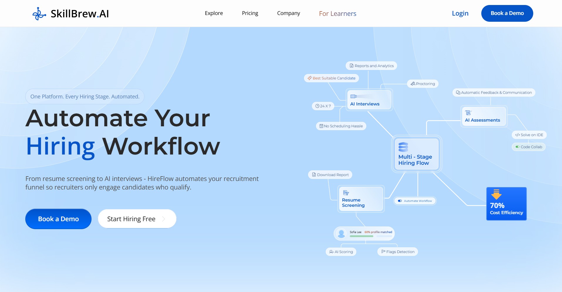 Screenshot of HireFlow