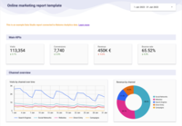 Screenshot of Matomo Looker Studio Dashboard Template