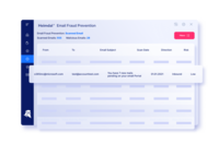 Screenshot of Email Fraud Prevention - Scanned Emails
