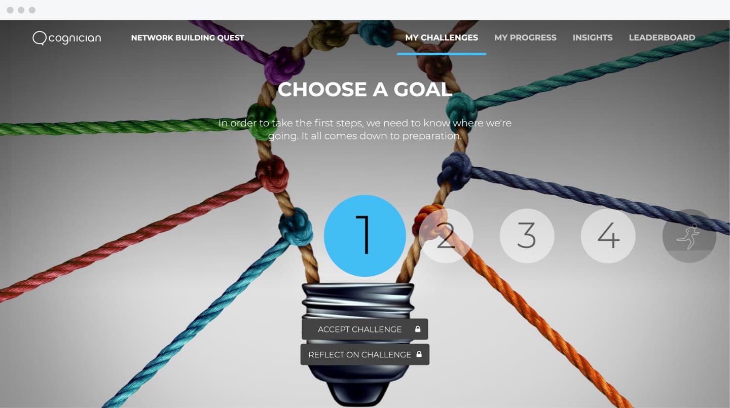 Screenshot of Network Building Quest
