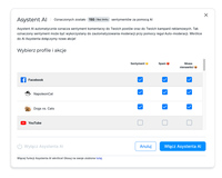 Screenshot of AI Assistant:Automate, analyze, and secure social media