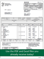 Screenshot of an invoice.