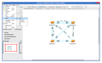 Screenshot of Export network maps to Microsoft Office Visio, PDF, and PNG formats, and also schedule updated map exports to Orion® Network Atlas.