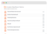 Screenshot of participants viewed file counts.
