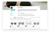 Screenshot of Product Showcases. When the product catalog is uploaded the user can create unique product showcases, share product details, sort through catalog data, and showcase to buyers even if details are not on Surefront.
