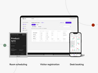 Screenshot of the Joan office management solution as it appears across devices. This interface is used to manage desk bookings, equipment reservations, and parking space allocation, ensuring employees have what they need for optimal performance.