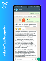 Screenshot of Yatter's voice to text recognition