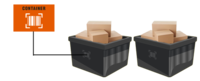 Screenshot of Containers are used throughout the inbound and outbound processes to consolidate orders. A unique identifier is assigned to each container and as orders are processed, data is captured and linked to that unique number. All information pertaining to the contents and movements of the order are captured and recorded.