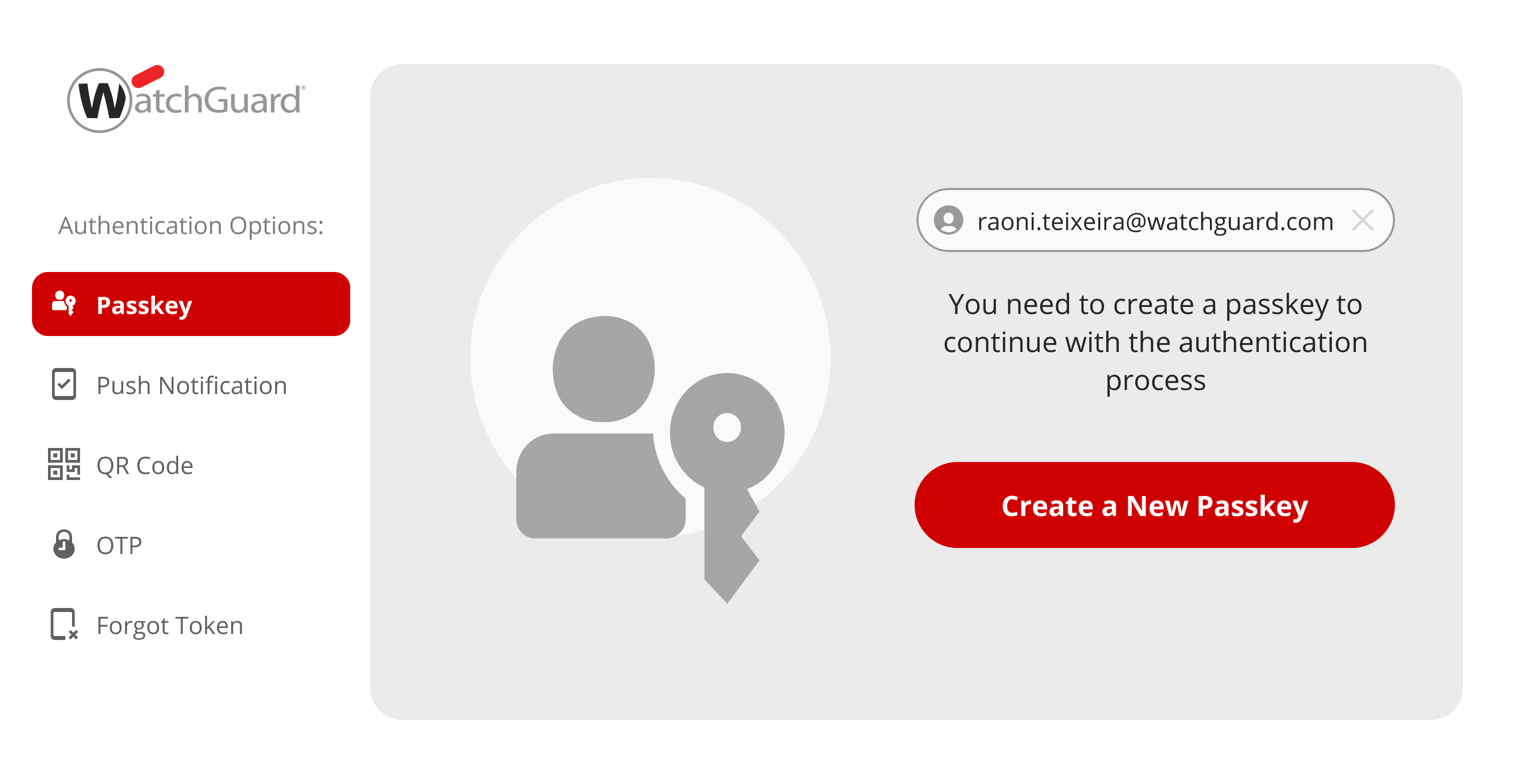 Screenshot of Signing in with a FIDO2 passkey, which only works on the genuine login page.