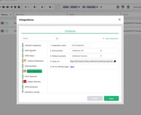 Screenshot of Create new integration