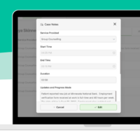 Screenshot of Sumac Case Notes